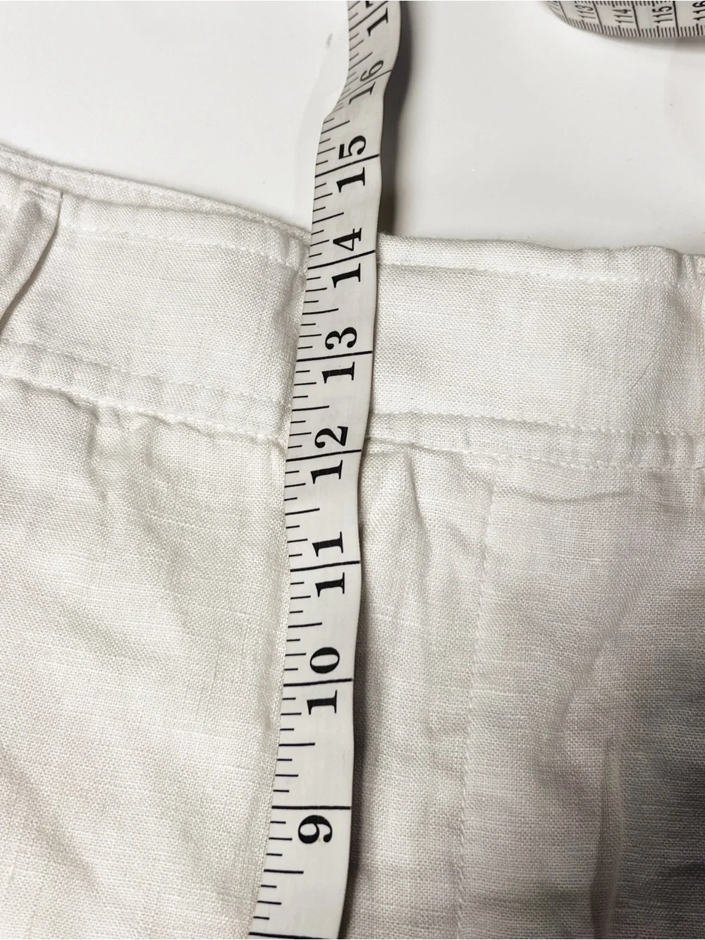 Everlane The Linen Way-High Drape Pant Bone Size 10 NWOT 100% Linen